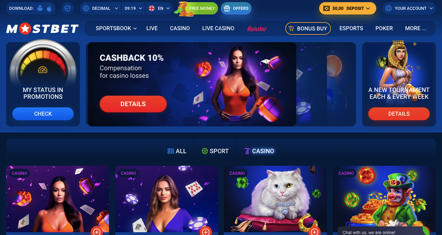 Mostbet Casino Review